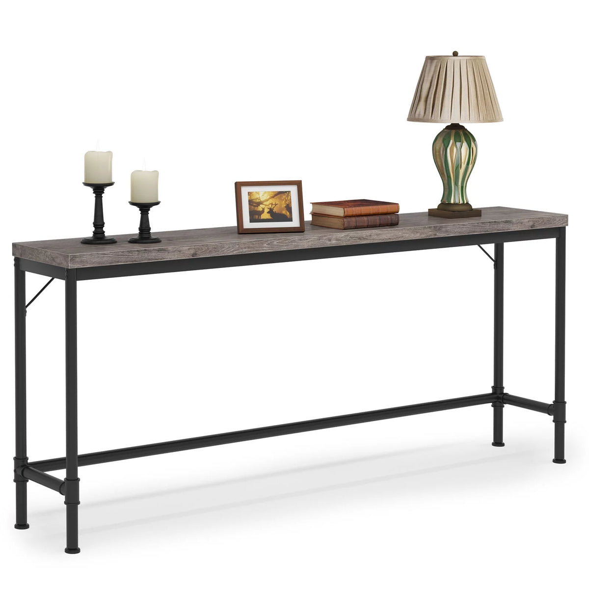 70.9" Grey Console Table A7609