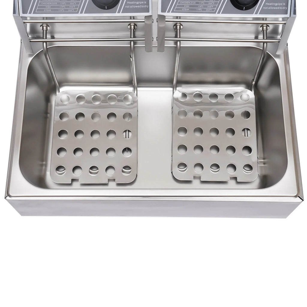 12L Stainless Steel Electric Deep Fryer 5000W M29129