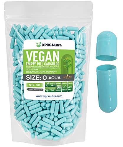 Size 0 Empty Vegan Capsules 500 Count L47684