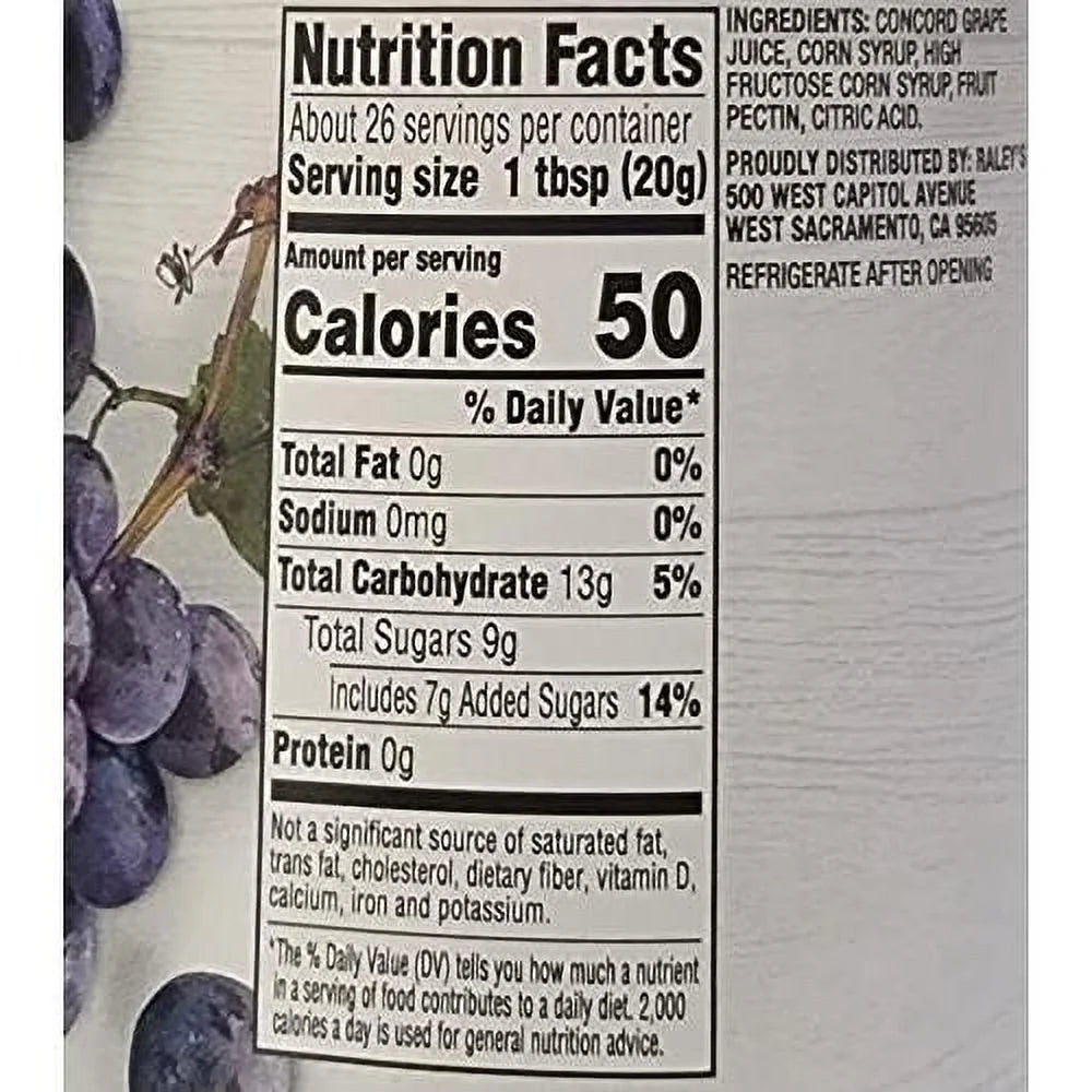 Grape Jelly 18 Ounces Pack Of 4 Glass Jars C9446