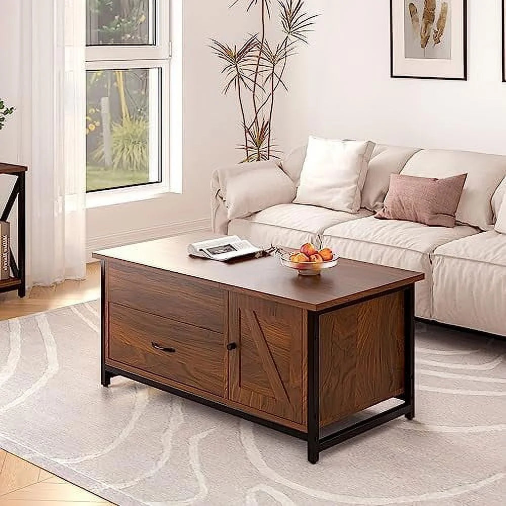 41.7" Lift Top Coffee Table with Drawer and Hidden Compartment H17169