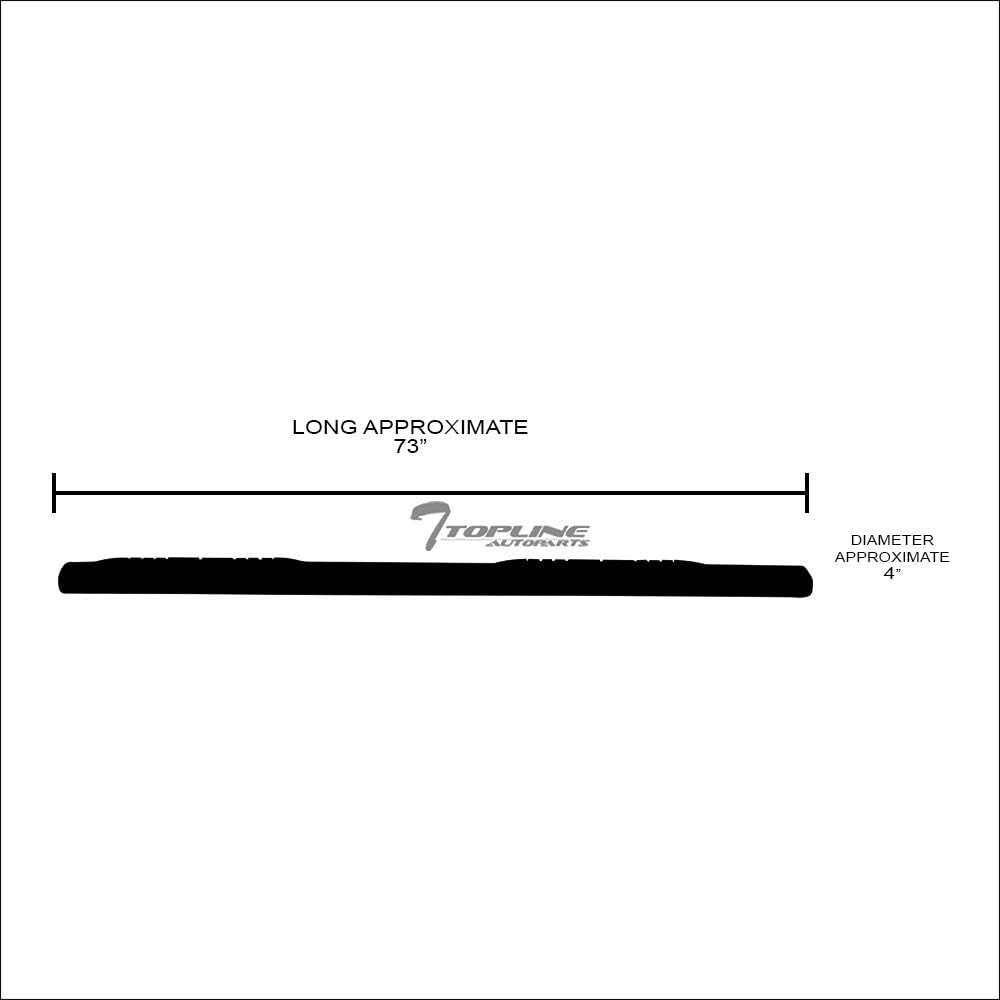 4" Oval Polished Stainless Steel Side Step Nerf Bars Rail Running Boards I160840