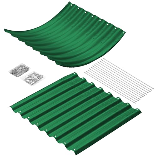 8x4x3ft Oval Galvanized Raised Garden Bed Y604