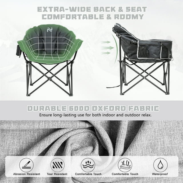 Oversized Folding Camping Chair with Cup Holder & Carry Bag G6136