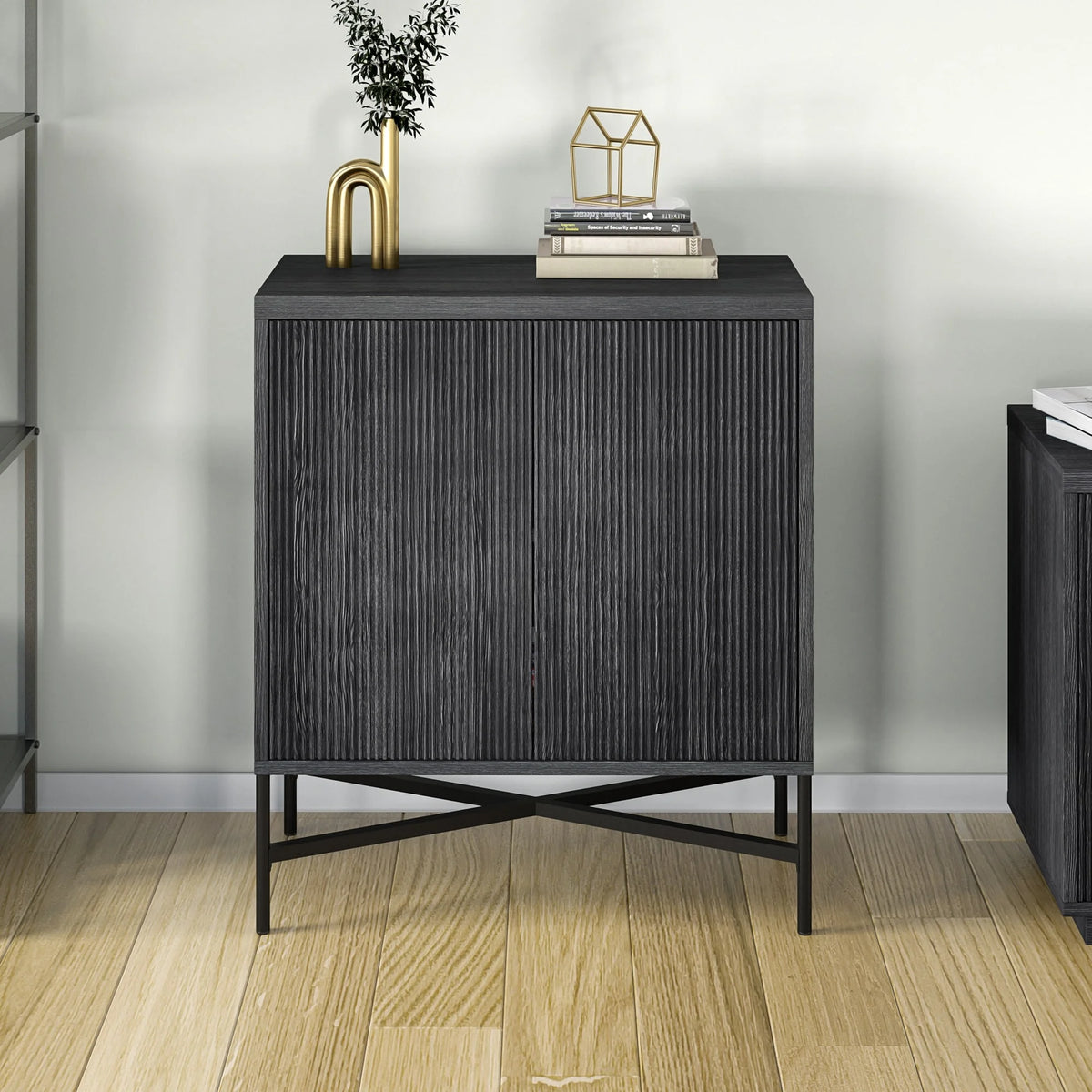 Charcoal Gray Accent Cabinet Z8616