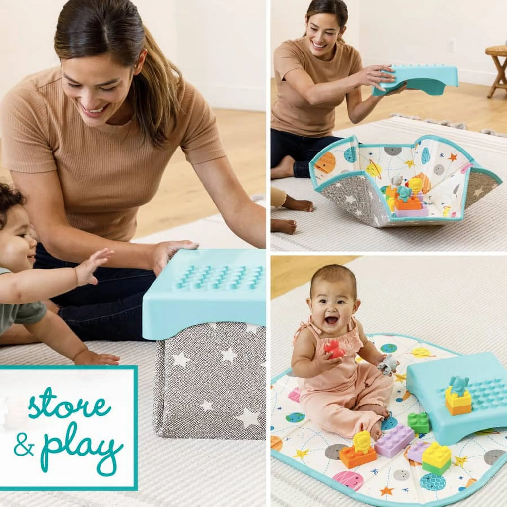 14-Piece Multicolor Building Blocks Activity Station Q3209