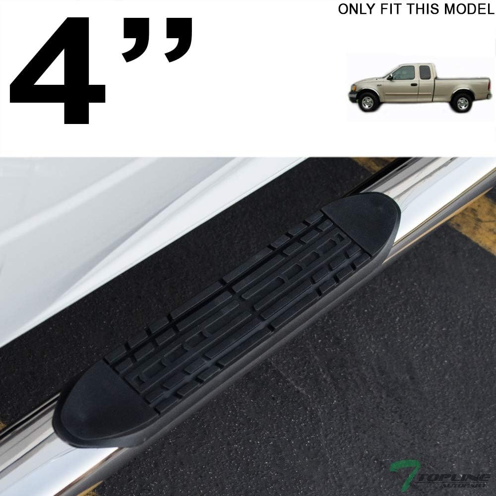 4" Oval Polished Stainless Steel Side Step Nerf Bars Rail Running Boards I160840