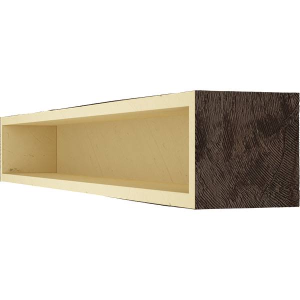 Rough Sawn Faux Wood Fireplace Mantel M9341