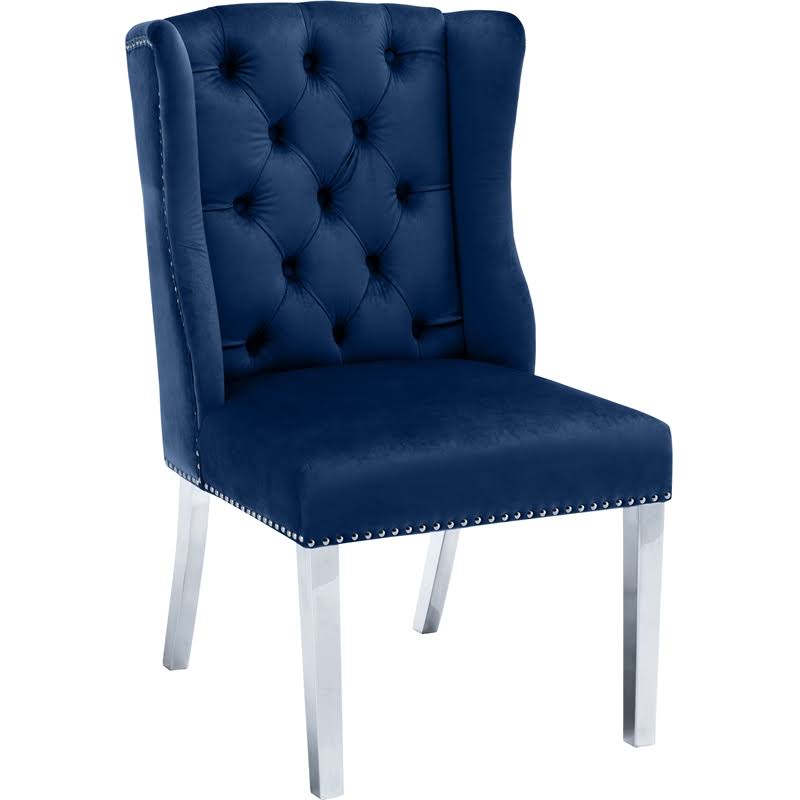 Navy Velvet Dining Chair (Set of 2) R901