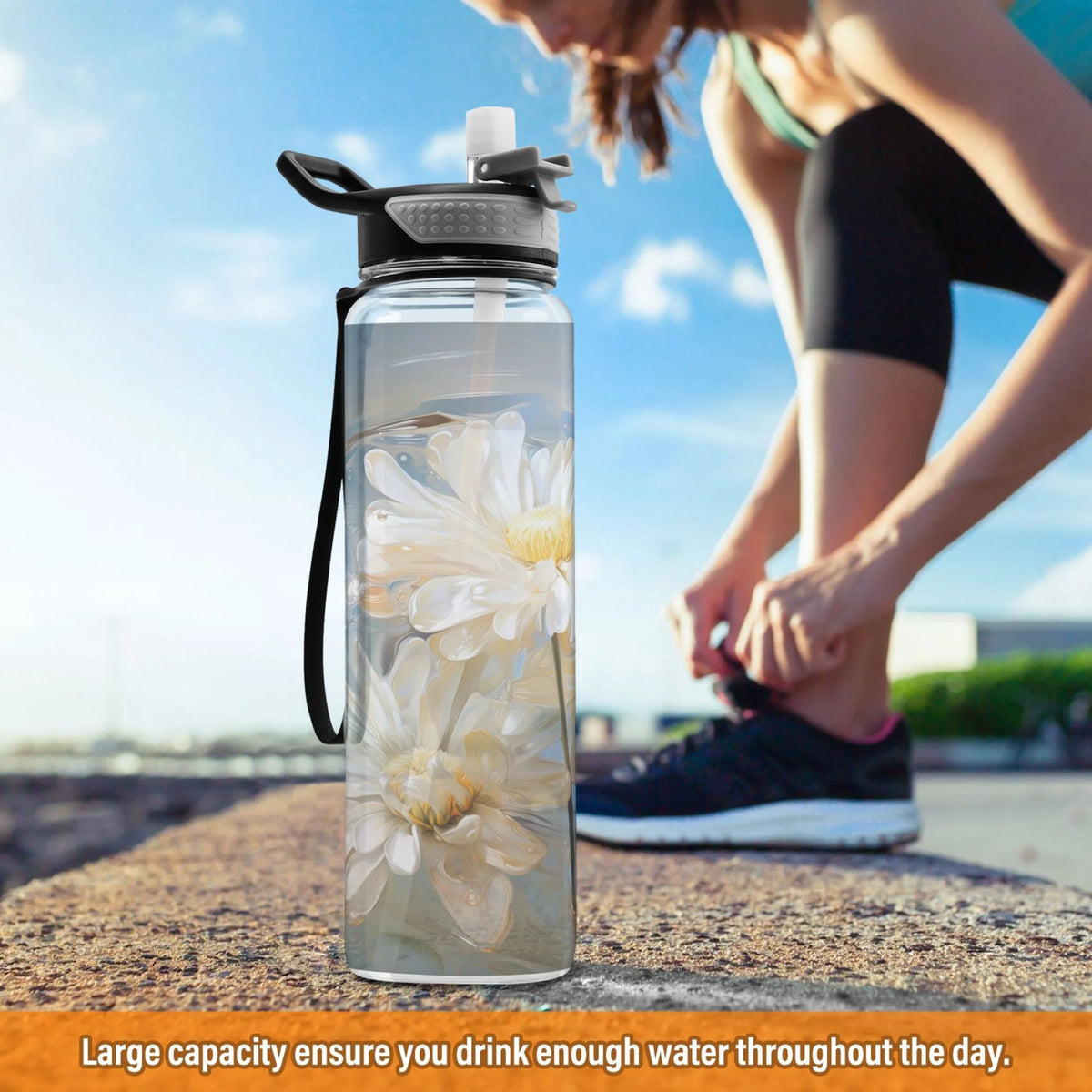 Clear Tritan 32oz Water Bottle with Straw P577631
