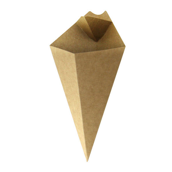 Kraft Paper Cones with Dipping Sauce L8553