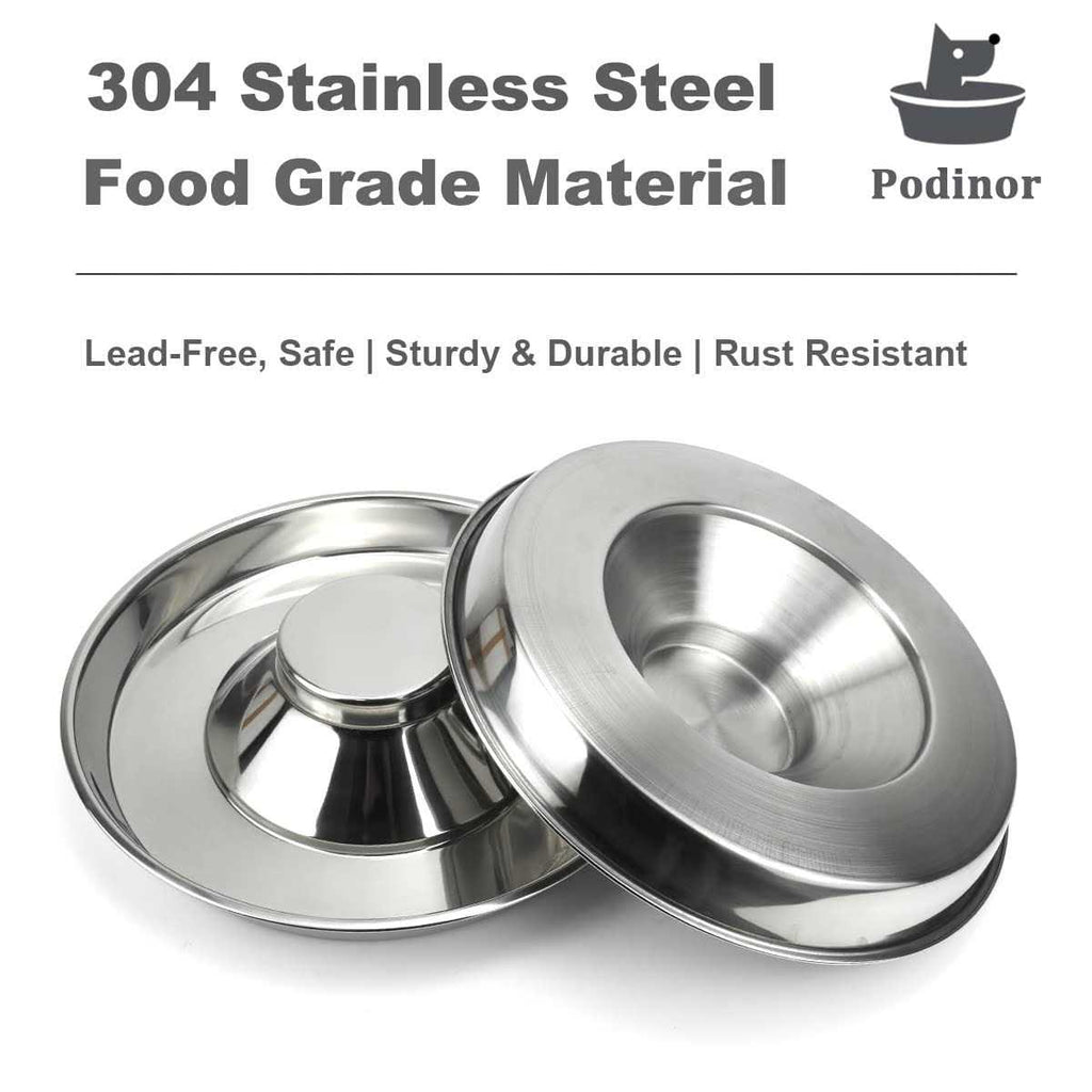 Stainless Steel Puppy Feeding Food and Water Bowls G431637