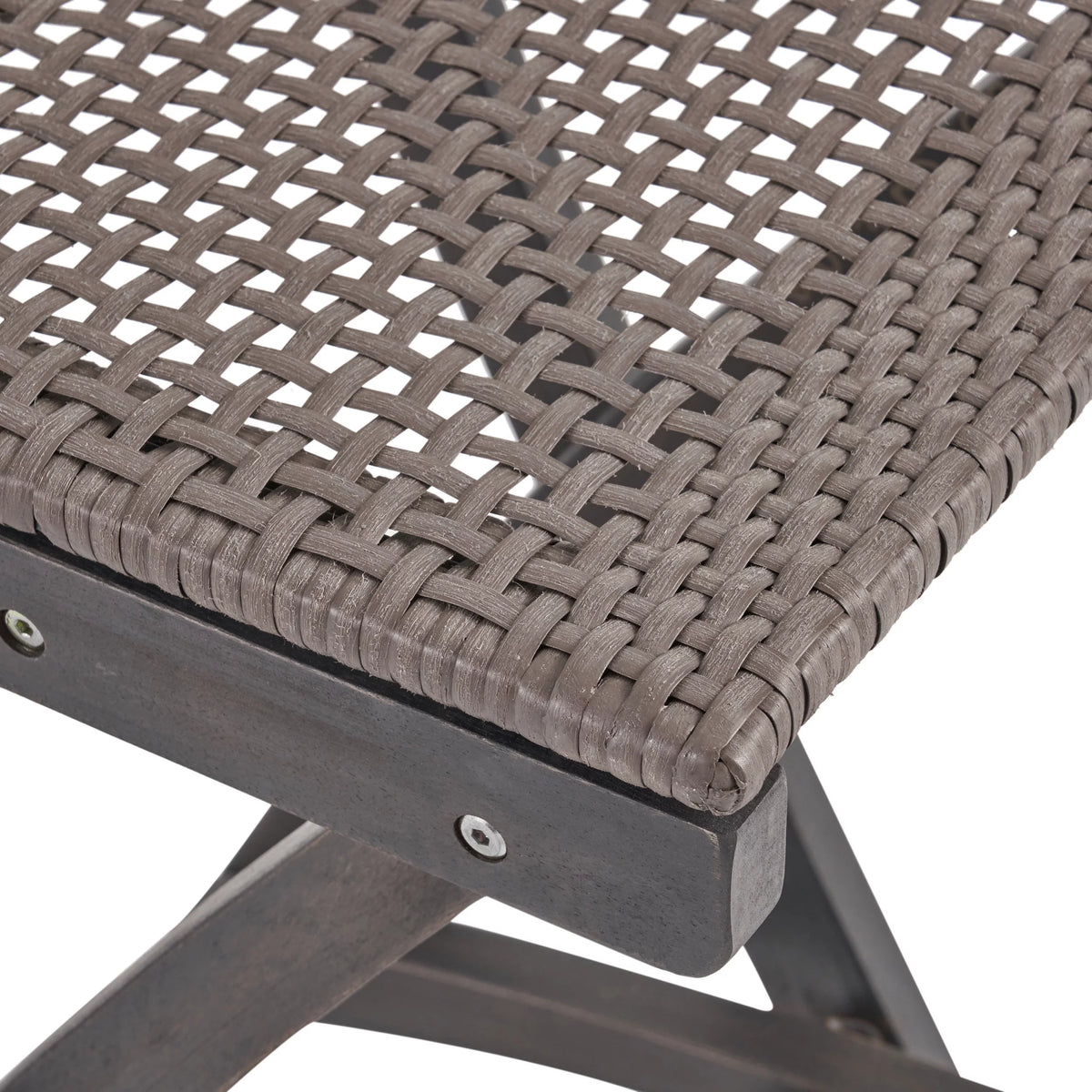 3-Pc Wood and Wicker Bar Height Set U52218