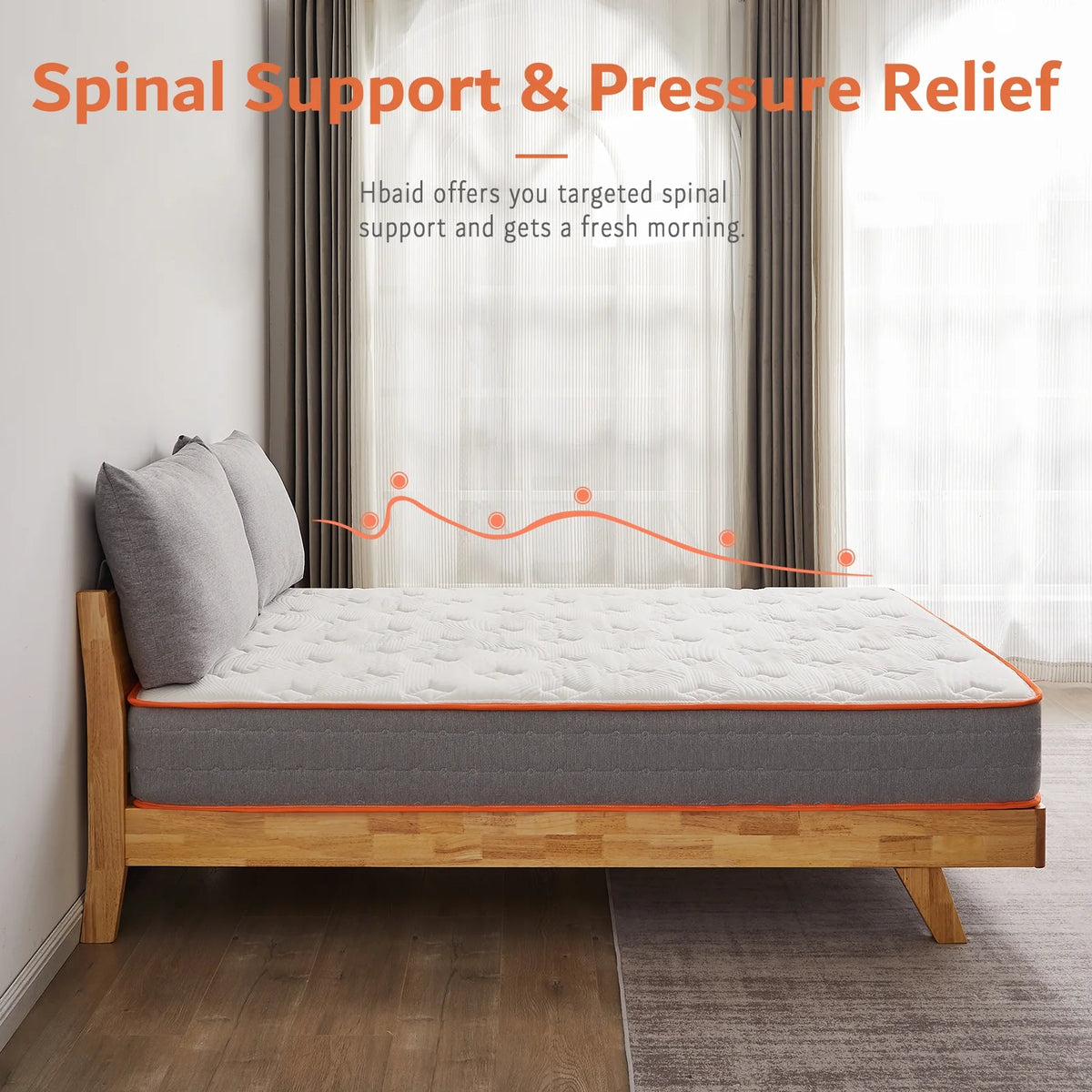 10 Inch Gel Memory Foam Innerspring Hybrid Twin Mattress E8220
