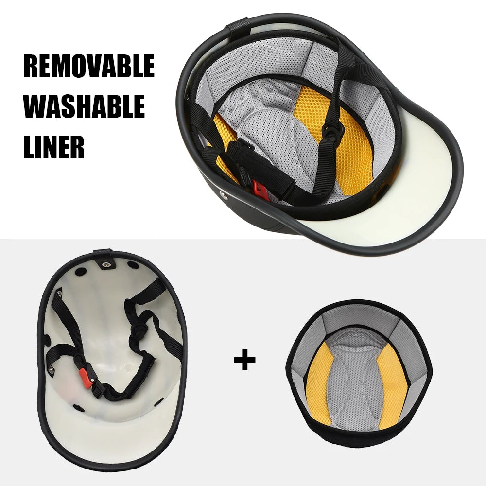 Cycling Safety Helmet Baseball Hat for Motorcycle Bike Scooter W5906