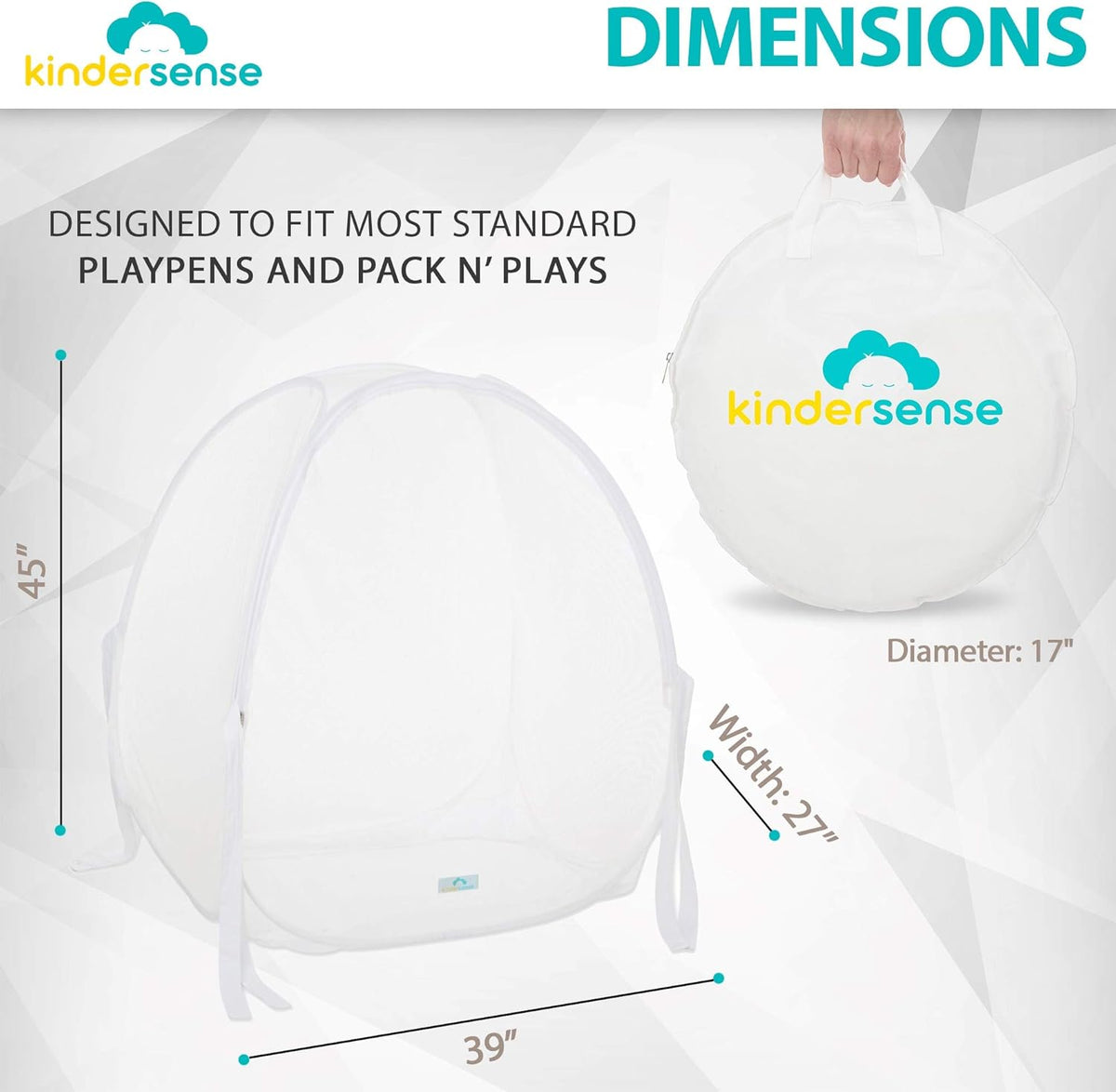 Baby Safety Crib Tent for Playpens Pack N Plays & Mini Cribs I866