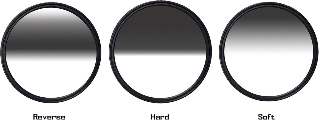 72mm Reverse Hard Soft ND8 Neutral Density ND 72 3 Stop Optical Glass Filter D3590