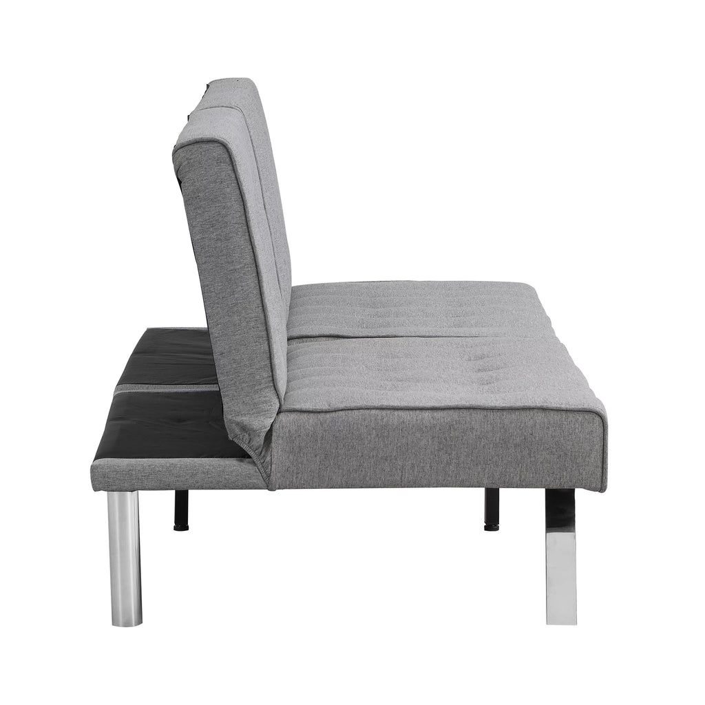 Gray Fabric Sofa Bed F77540