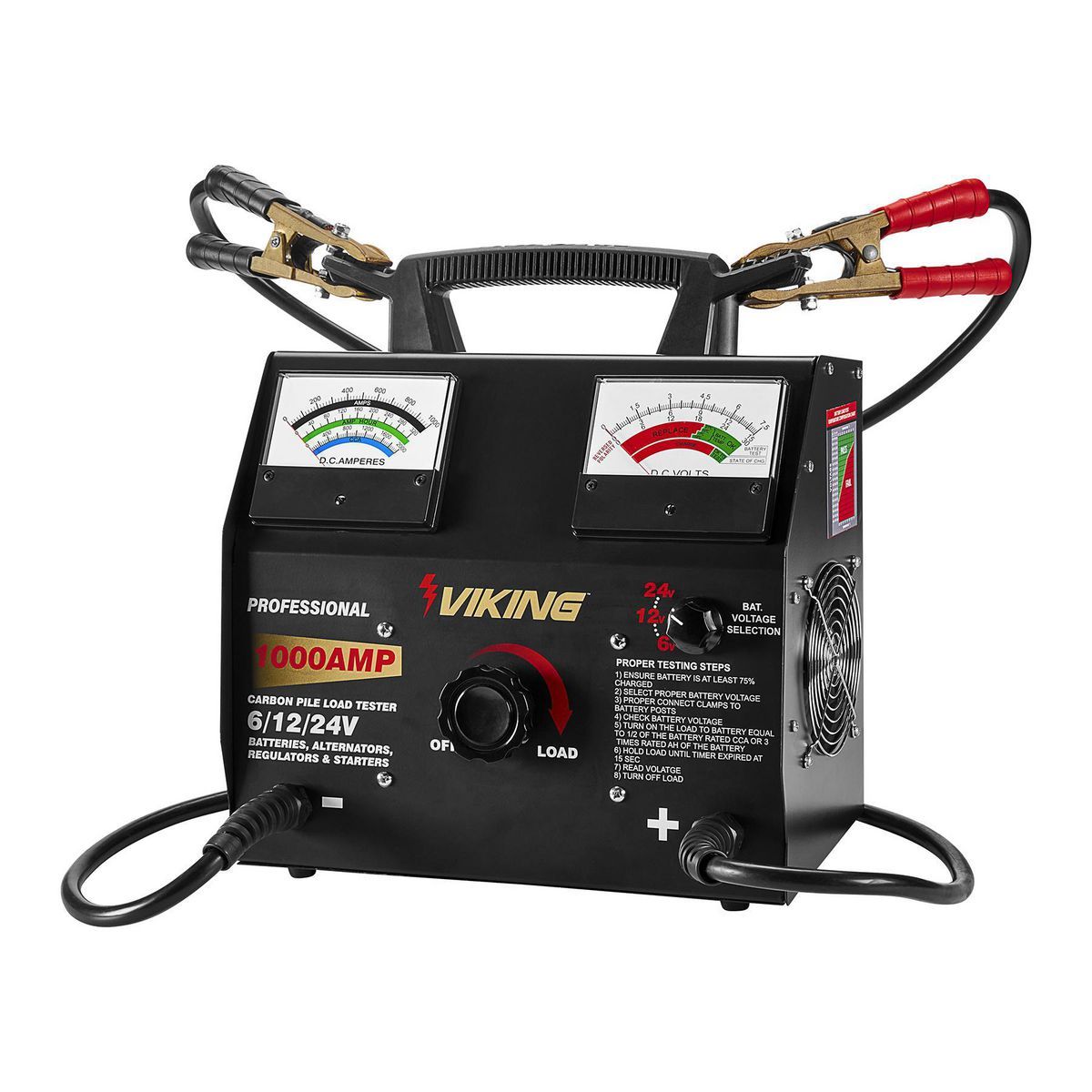 1000 Amp 6/12/24V Battery and System Load Tester S133