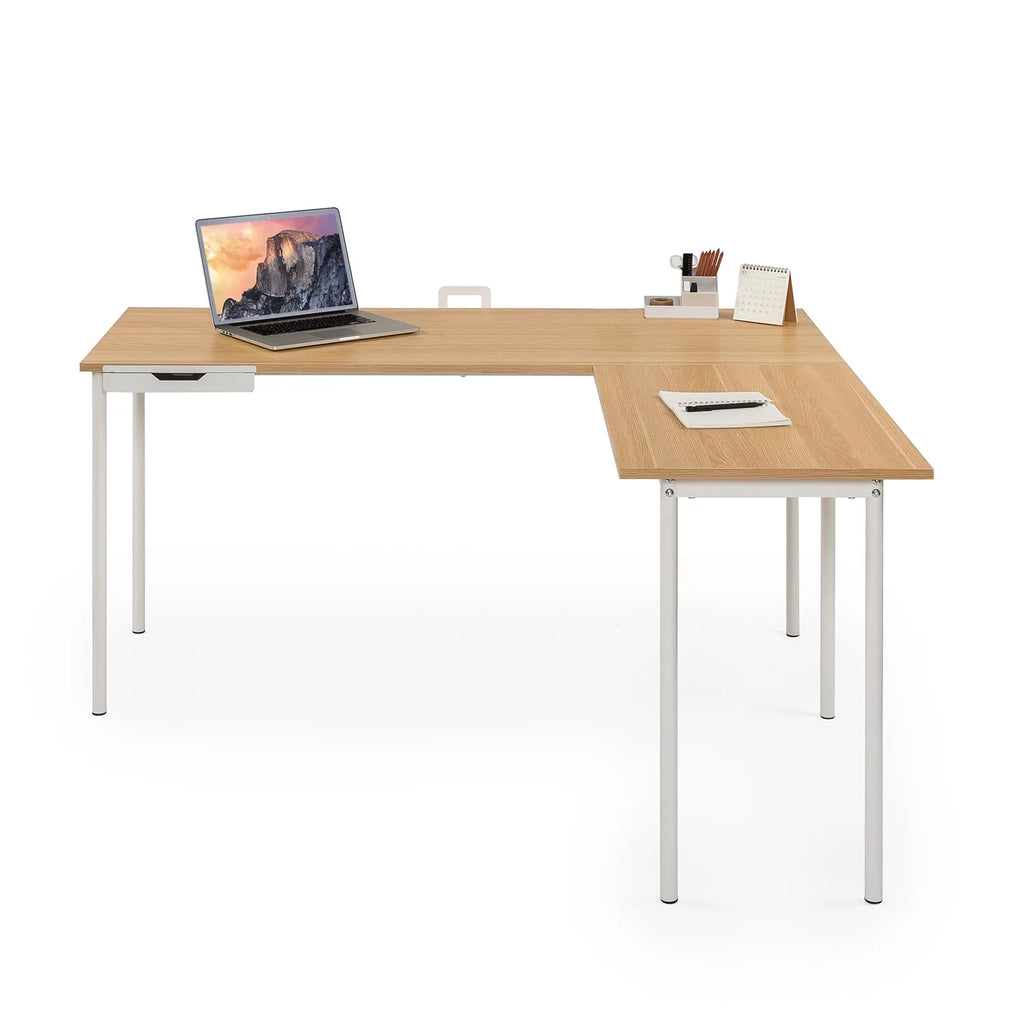 Cream L-Shaped Corner Desk I367674