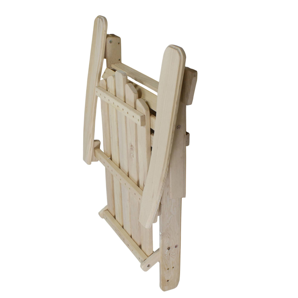 Natural Brown Folding Wooden Adirondack Chair J639