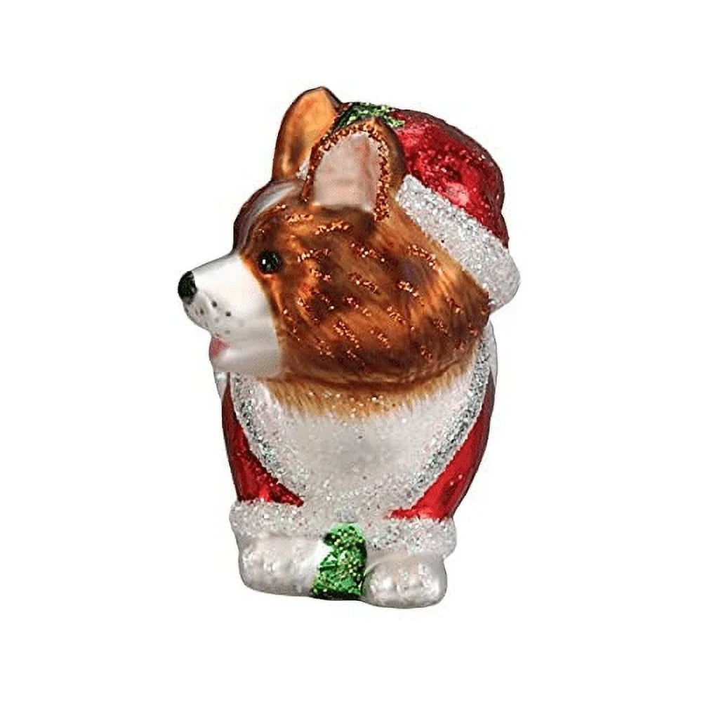 Corgi Puppy Glass Ornament R159