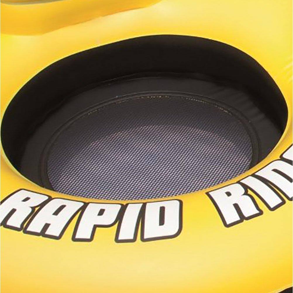 12 Pack Inflatable Raft Tube with Handles and Cup Holders D64772