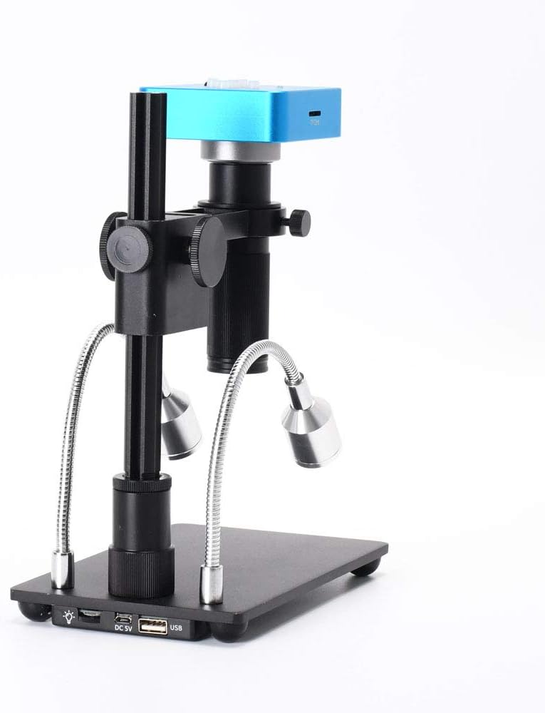 34MP 2K 1080P 60FPS Full HD HDMI USB Digital Video Microscope Camera with 150X Zoom C-Mount Lens and Adjustable Illumination L835