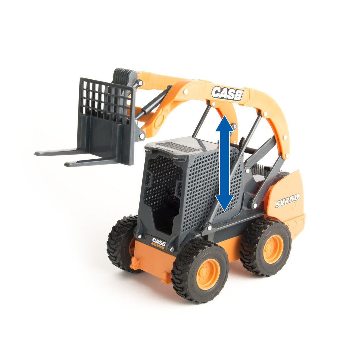 1:16 Scale Ram 3500 with Gooseneck Trailer and Case Construction SV280 Skid Steer Y165908