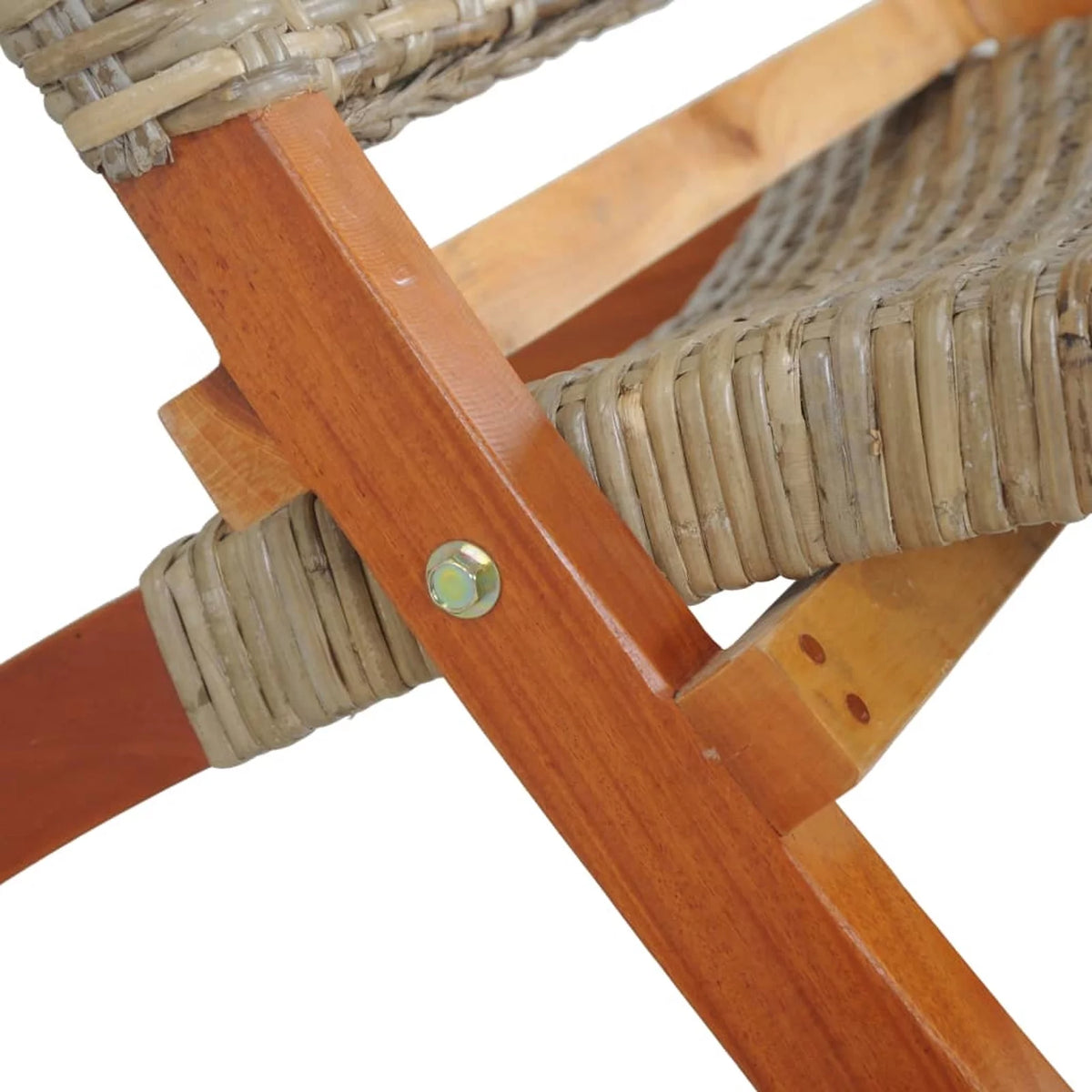 Kubu Rattan Mahogany Wood Frame Chair Q82374