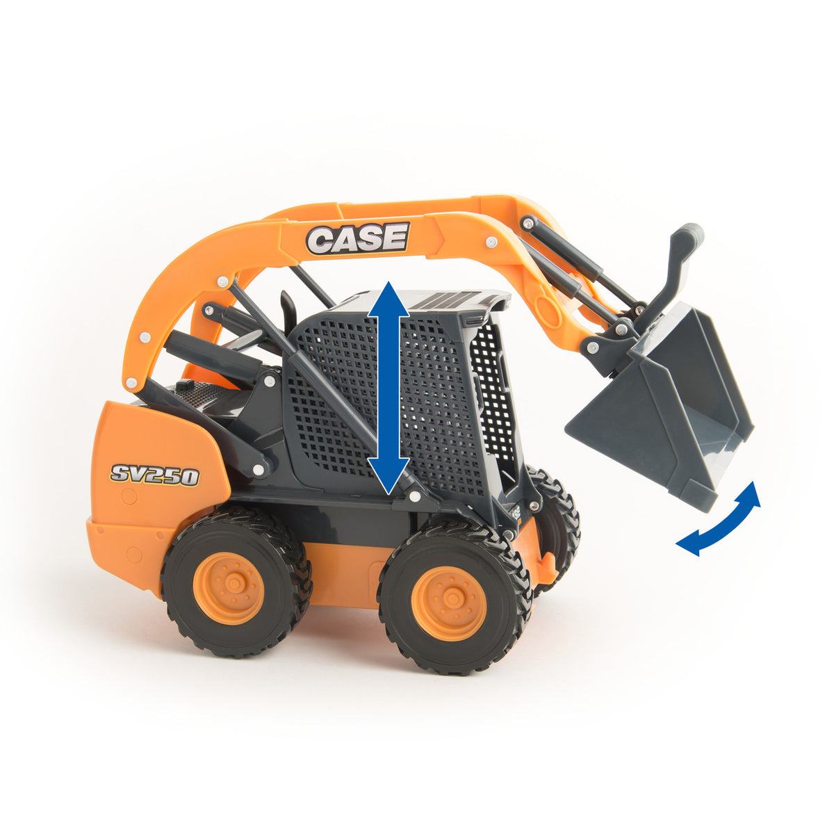 1:16 Scale Ram 3500 with Gooseneck Trailer and Case Construction SV280 Skid Steer Y165908