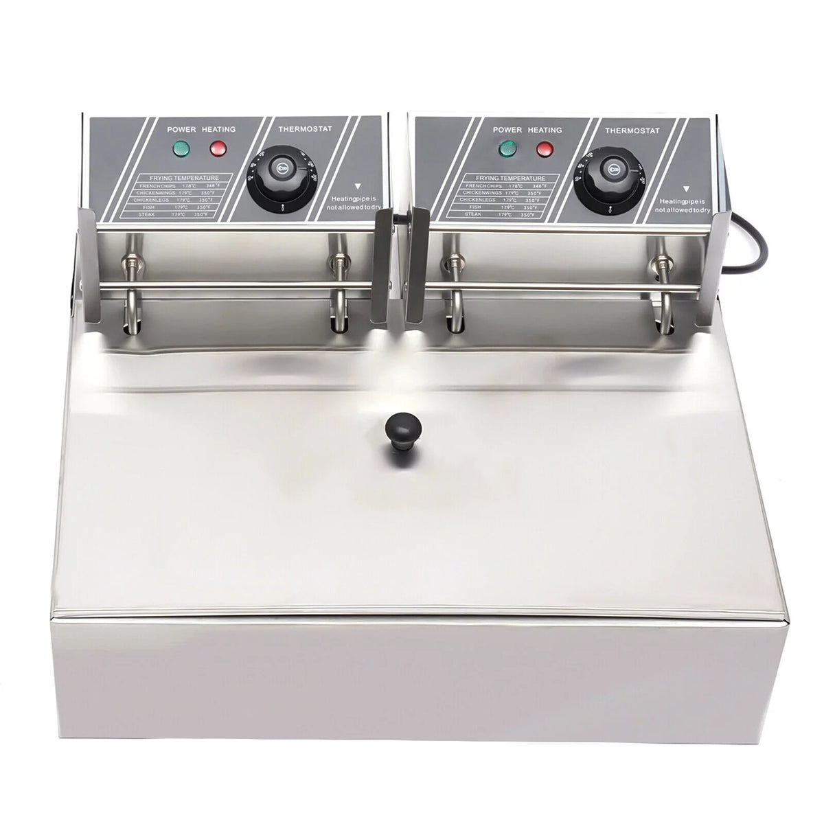 12L Stainless Steel Electric Deep Fryer 5000W M29129