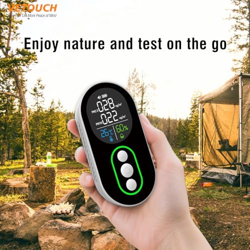 Air Quality Monitor, Pm2.5 & Pm10 Particle Detector, Temperature and Humidity Display E263037