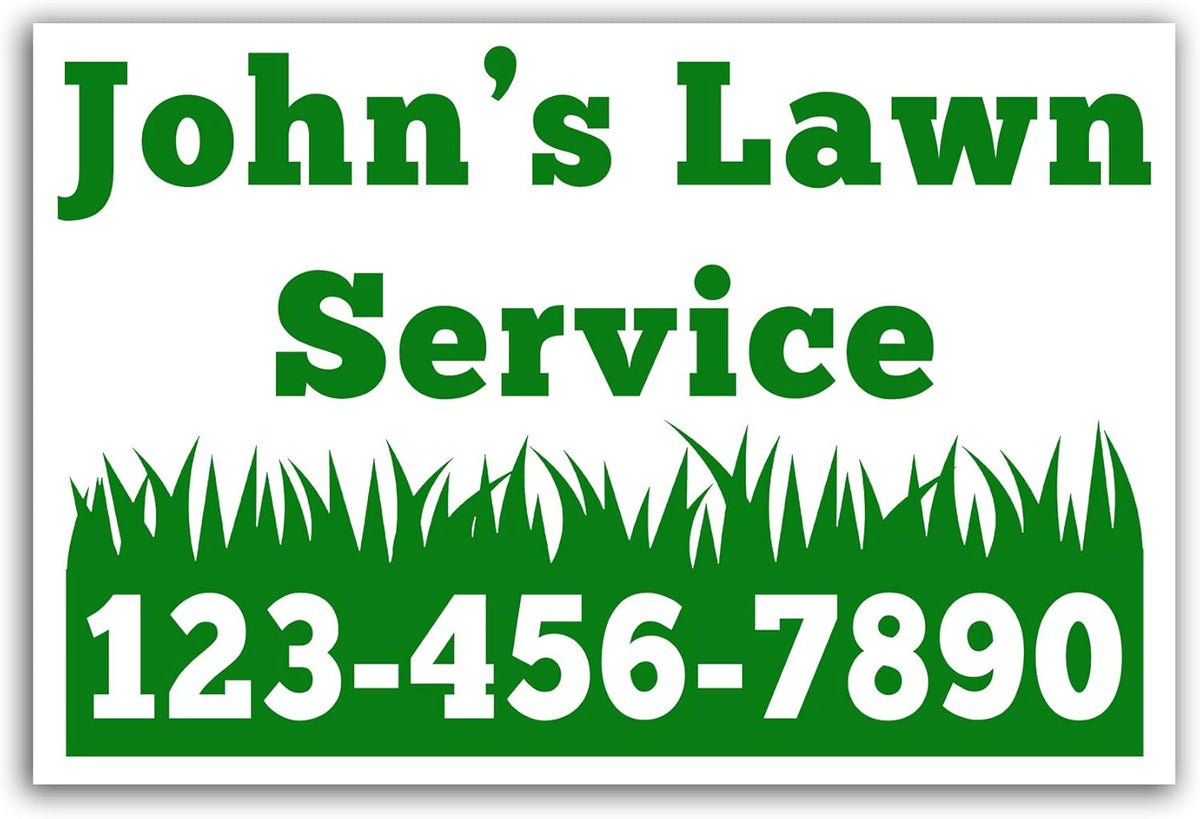 18"x12" Single Sided Glossy Yard Signs (100) Pack of 2 P1537