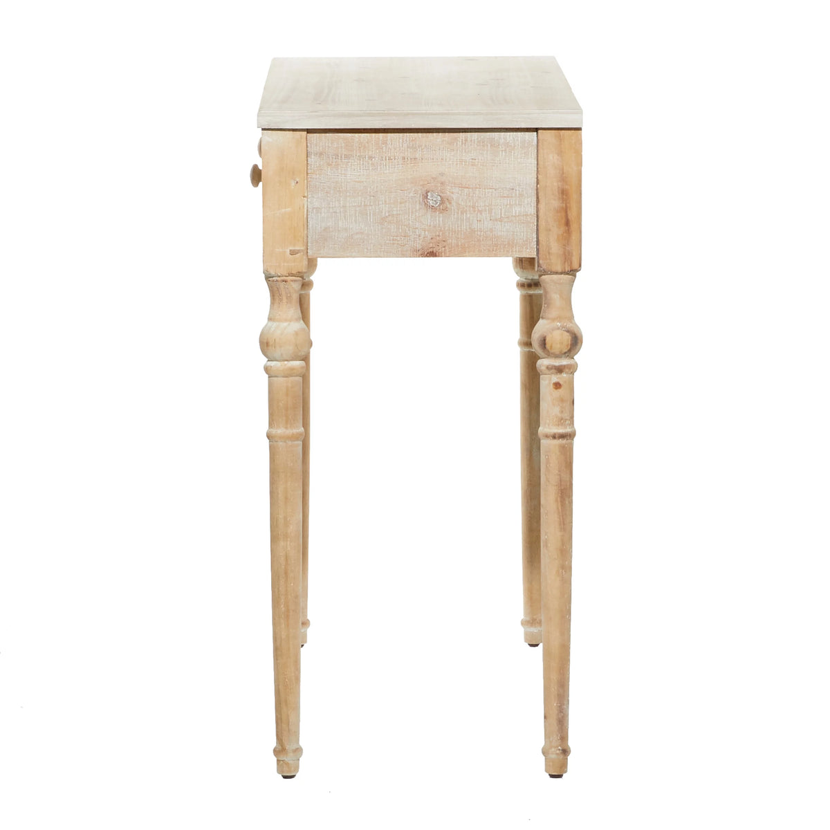Brown Wood Carved 2 Drawers Console Table X625839