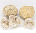 Unopened Natural Agate Geode Raw Quartz Crystal Cluster 5PCS X60169