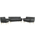 3 Piece Gray Sofa Set C382
