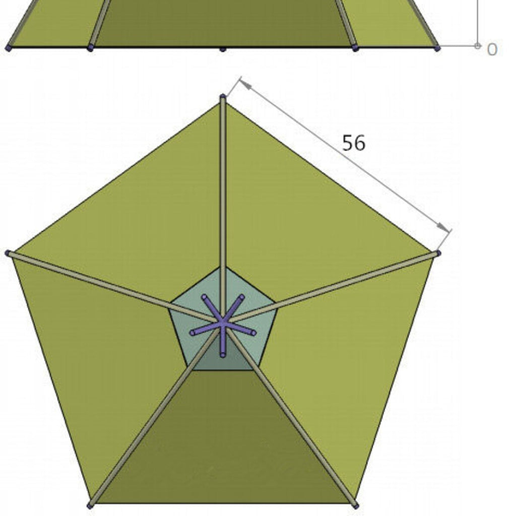 8' Extra Large Teepee Play Tent M447