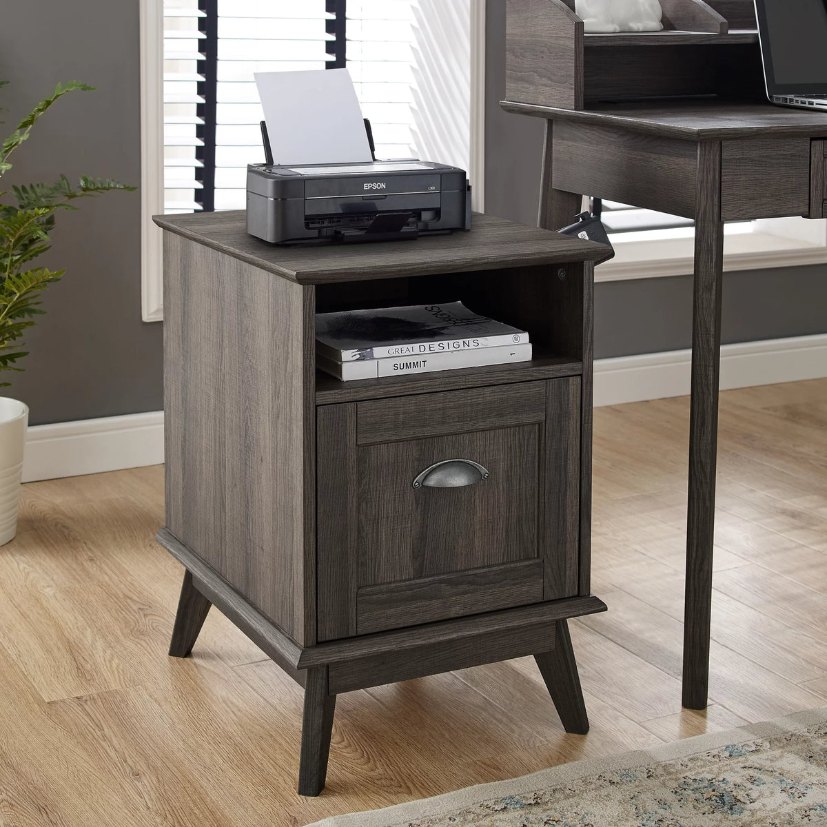 Wood File Cabinet with Drawer K5284