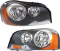 Headlight Assembly Driver and Passenger Side Halogen with Bulbs B3865