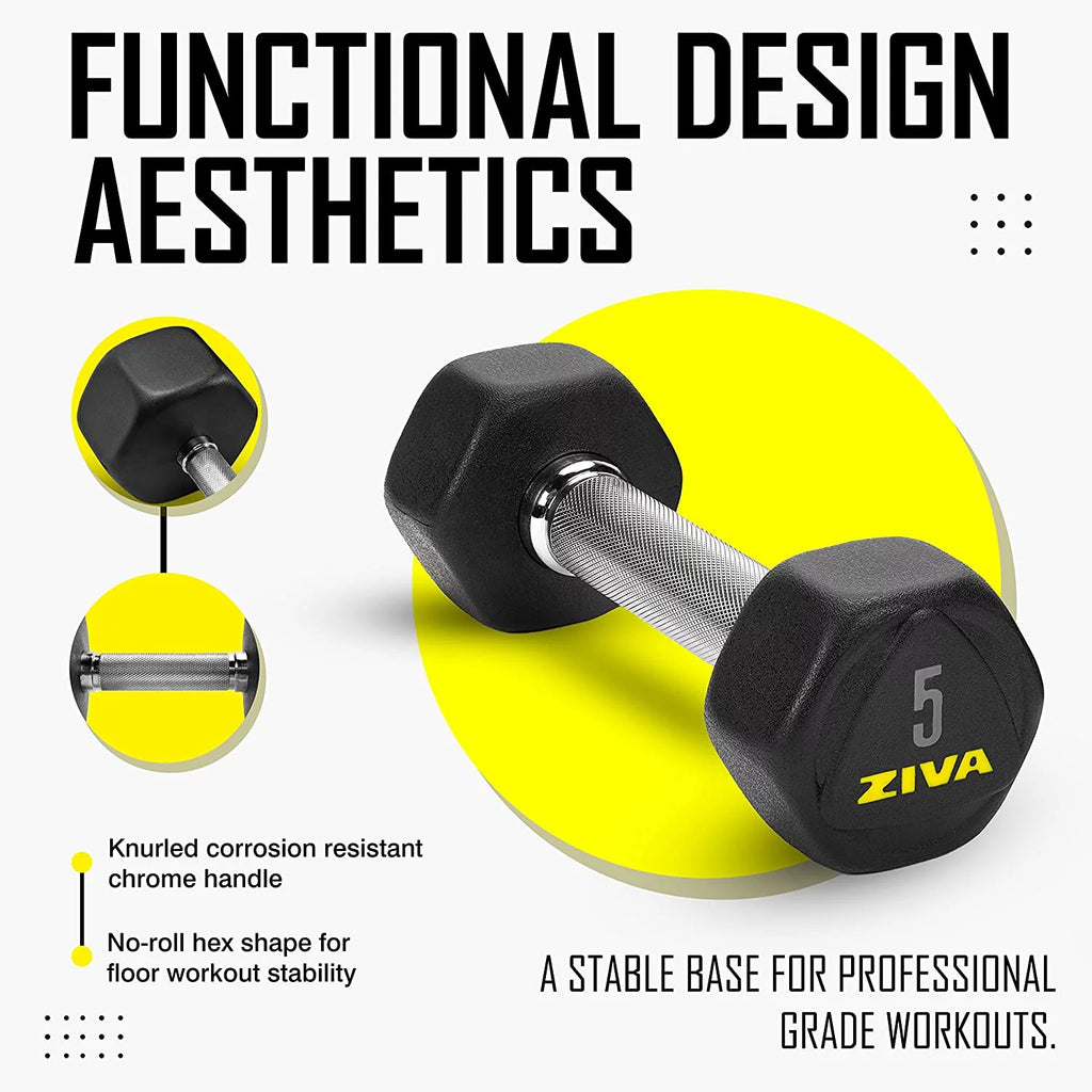 20 Lbs Hex Dumbbells Weight Set T6343