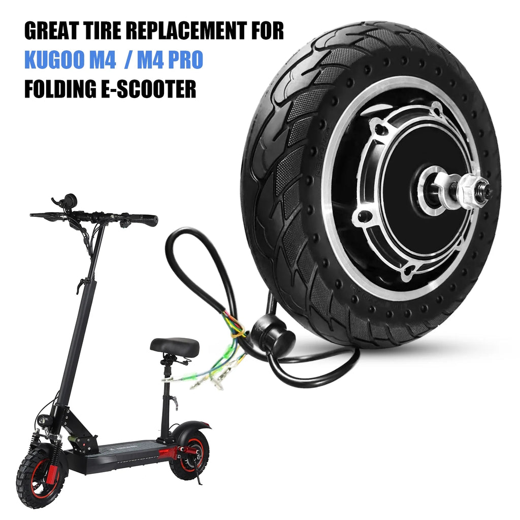 10'' Electric Scooter Front Tire with Hub Motor 48V 500W Brushless S80649