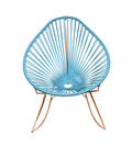 Copper/Blue Rocker Chair G140222