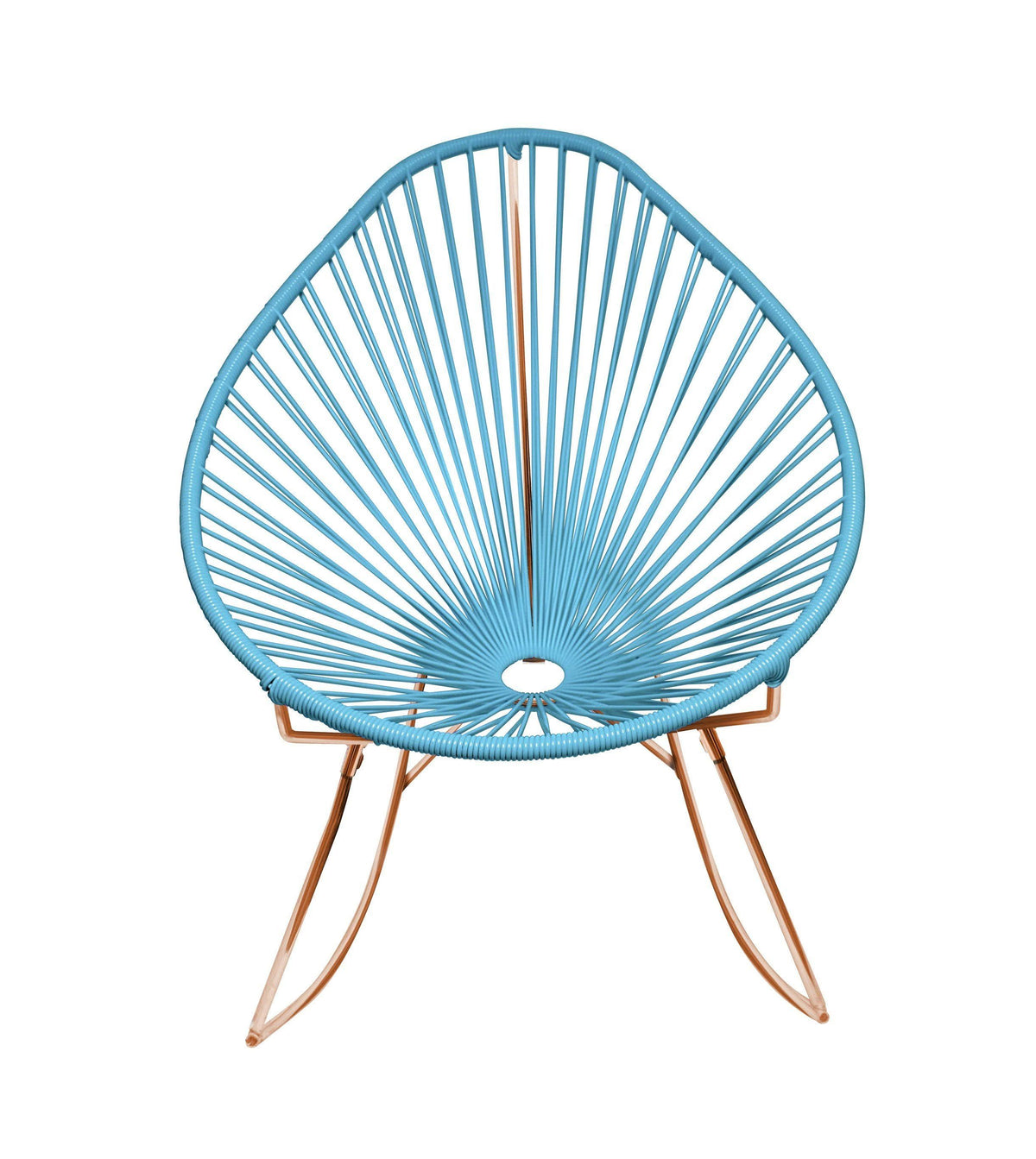 Copper/Blue Rocker Chair G140222
