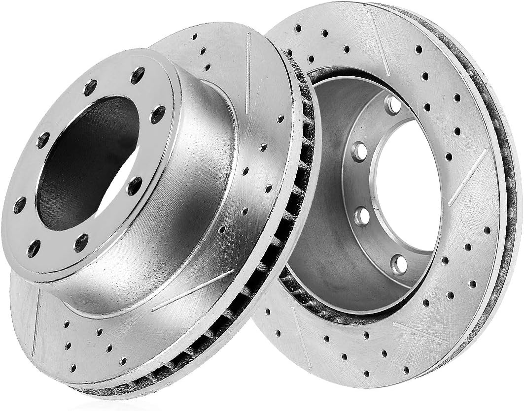 Drilled & Slotted 8 Lug Rotors E114
