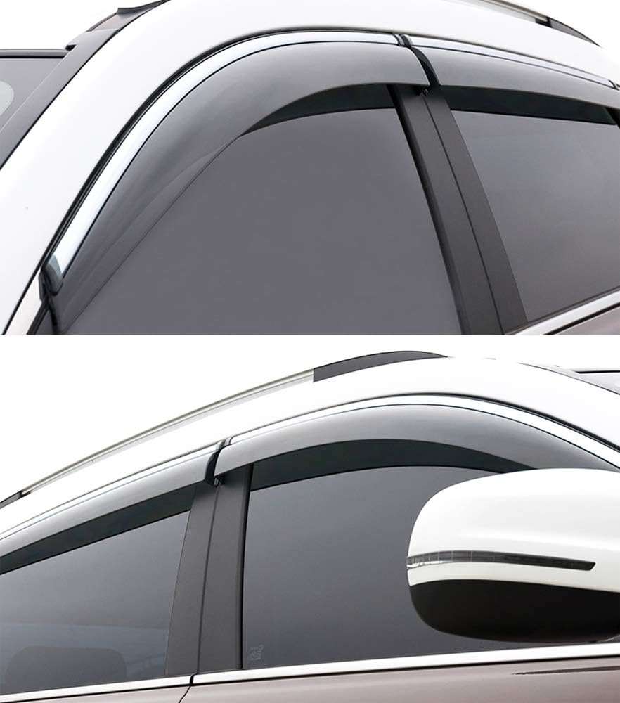 Car Window Visor Vent Shade Deflector Sun/Rain Guards O522476