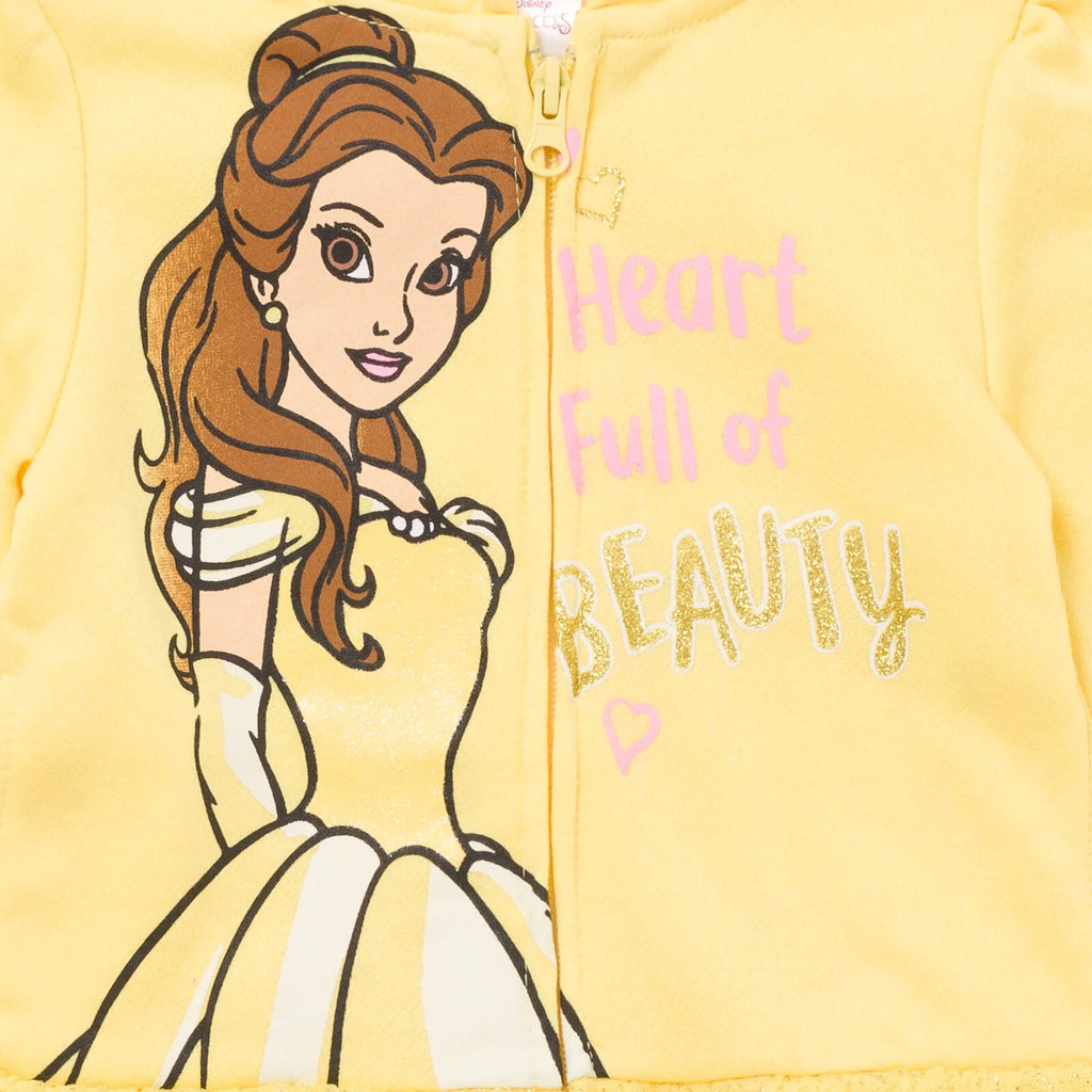 Disney Princess Belle Zip Up Hoodie T247