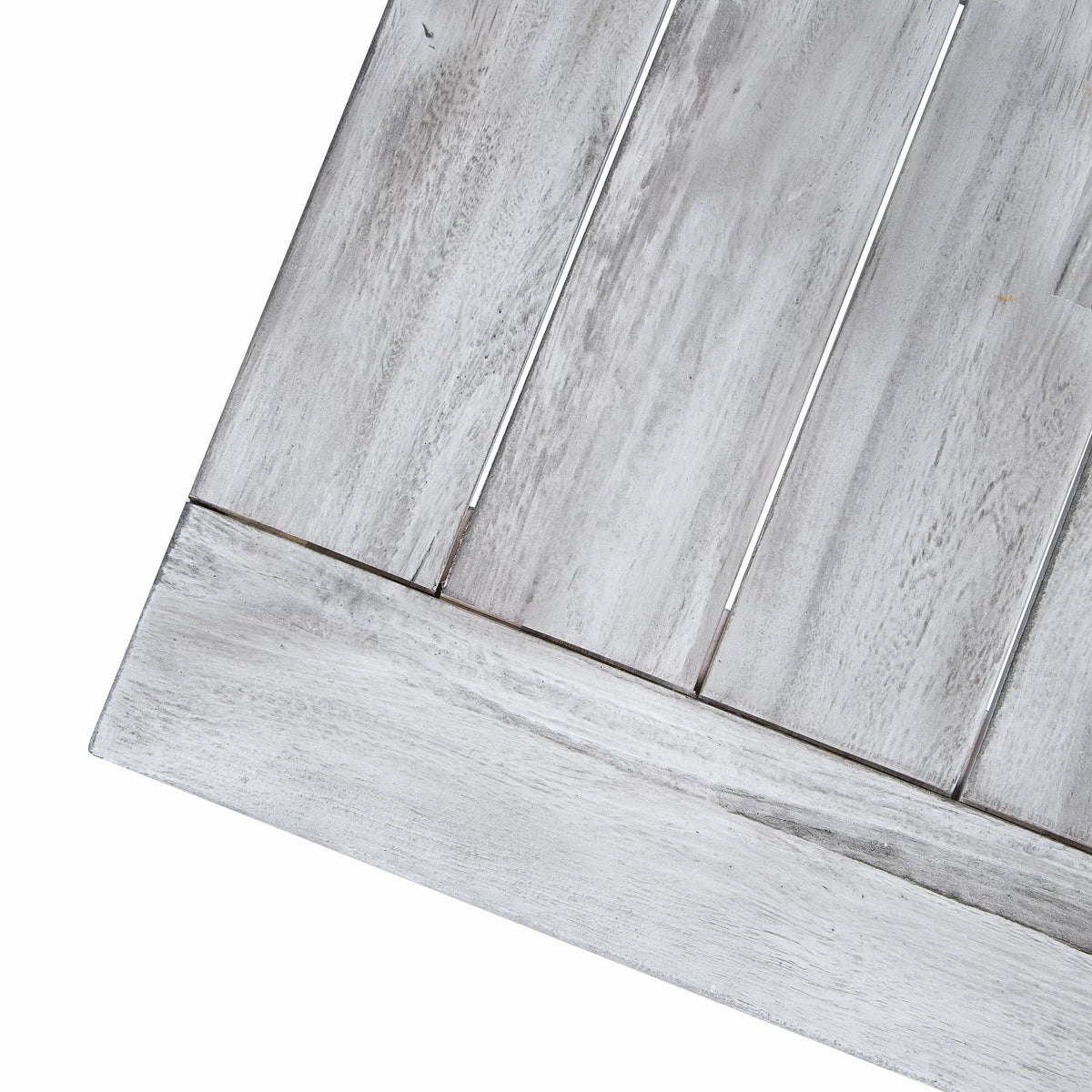 Light Grey Acacia Wood Rectangular Dining Table X44153