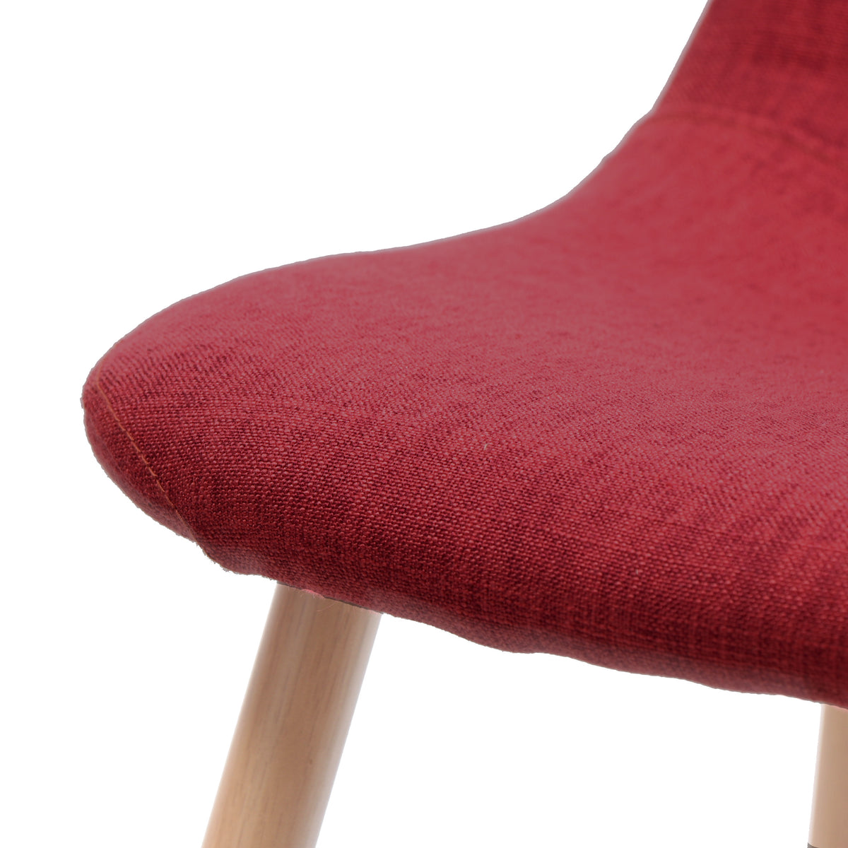 Red Fabric Dining Chairs, Set of 2 V471