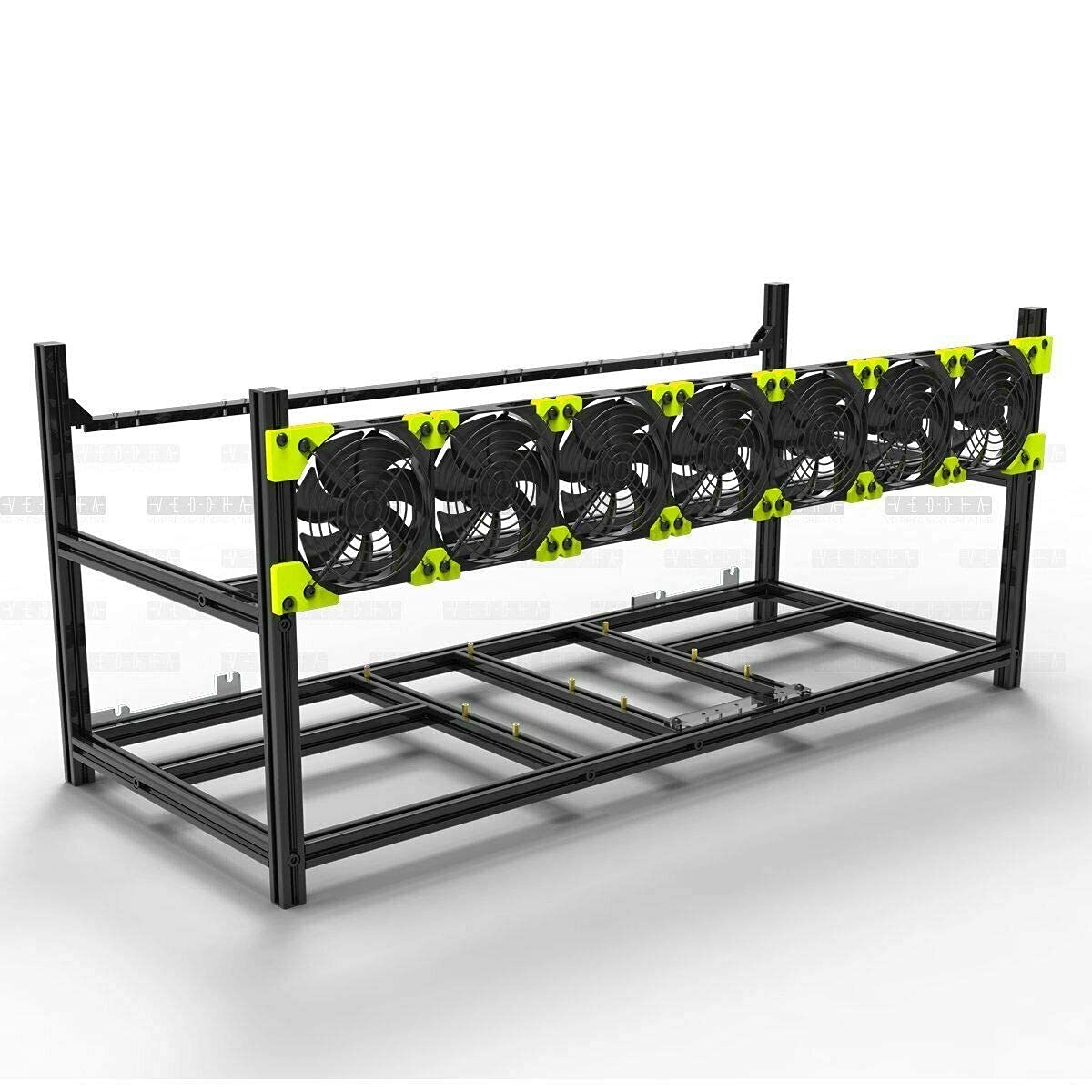 6/8 GPU Aluminum Open Air Frame Case Miner X37567